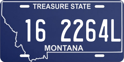 MT license plate 162264L