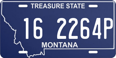 MT license plate 162264P