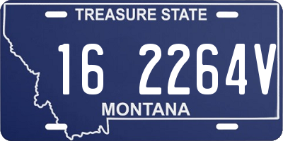 MT license plate 162264V