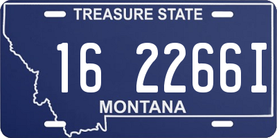 MT license plate 162266I