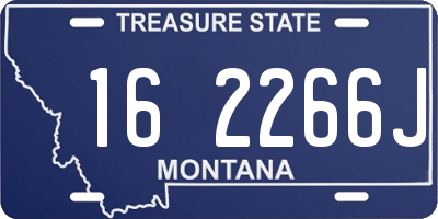 MT license plate 162266J