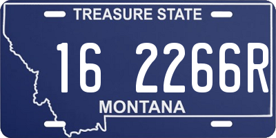 MT license plate 162266R