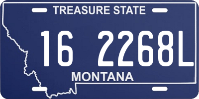 MT license plate 162268L