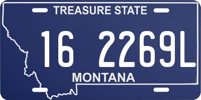 MT license plate 162269L