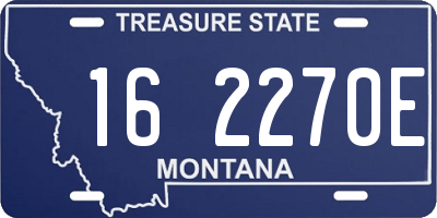 MT license plate 162270E