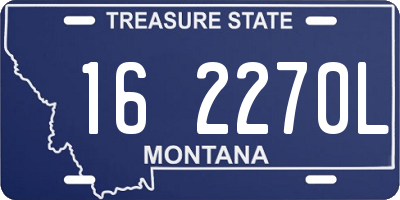MT license plate 162270L