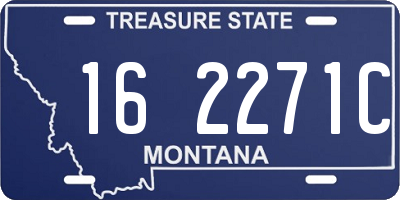 MT license plate 162271C