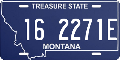 MT license plate 162271E