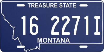 MT license plate 162271I