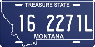 MT license plate 162271L