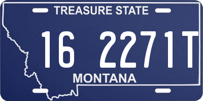 MT license plate 162271T