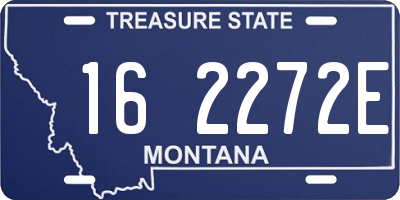 MT license plate 162272E