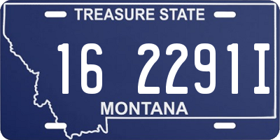 MT license plate 162291I