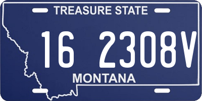 MT license plate 162308V