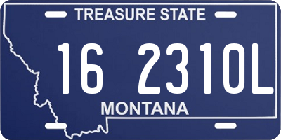 MT license plate 162310L