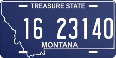 MT license plate 162314O