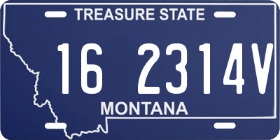 MT license plate 162314V