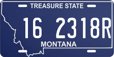 MT license plate 162318R