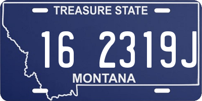 MT license plate 162319J