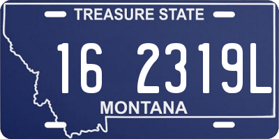 MT license plate 162319L
