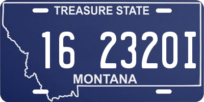 MT license plate 162320I
