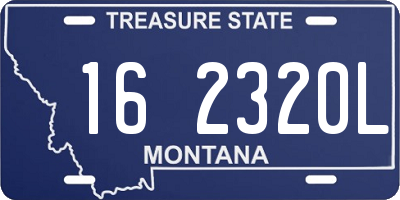 MT license plate 162320L