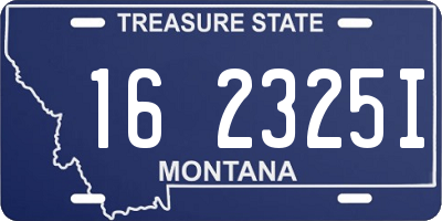 MT license plate 162325I