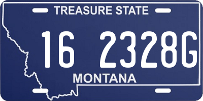 MT license plate 162328G