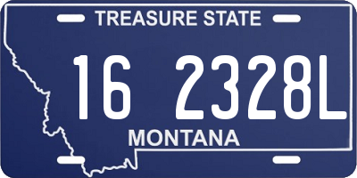 MT license plate 162328L