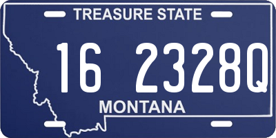 MT license plate 162328Q