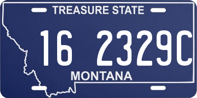 MT license plate 162329C
