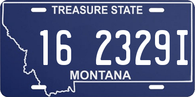MT license plate 162329I