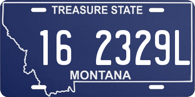 MT license plate 162329L