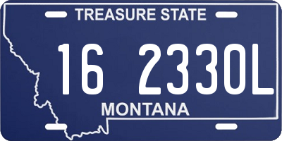 MT license plate 162330L
