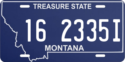 MT license plate 162335I
