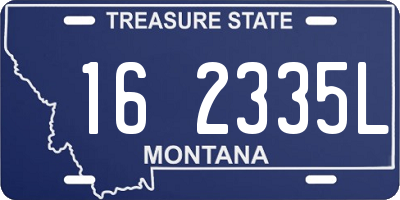 MT license plate 162335L