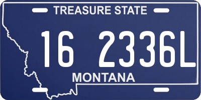 MT license plate 162336L