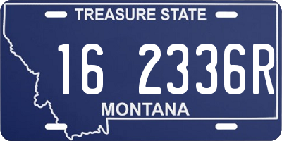 MT license plate 162336R