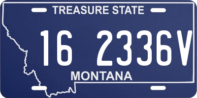 MT license plate 162336V