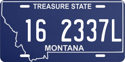 MT license plate 162337L