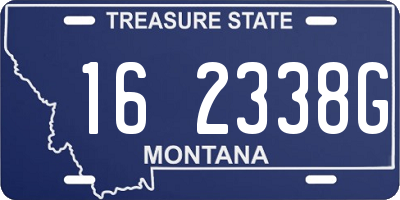 MT license plate 162338G