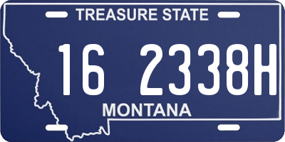 MT license plate 162338H