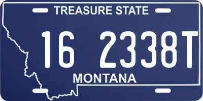 MT license plate 162338T