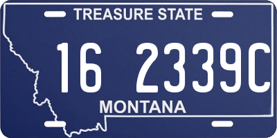 MT license plate 162339C