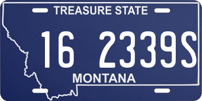 MT license plate 162339S