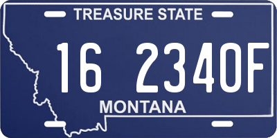 MT license plate 162340F