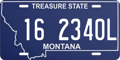 MT license plate 162340L
