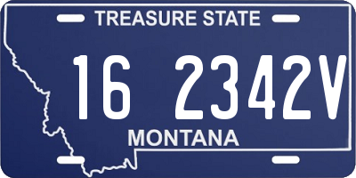 MT license plate 162342V