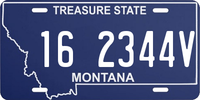 MT license plate 162344V