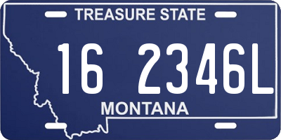 MT license plate 162346L